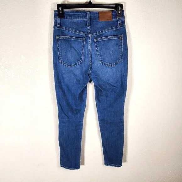 Madewell Womans Size 24 Curvy High-Rise Skinny Crop Jeans Denim 26x25 - Picture 3 of 15